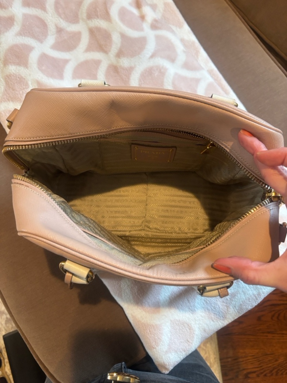 PRADA Saffiano Leather Shoulder Bag - Picture 10 of 14